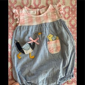 Adorable Mud Pie baby romper size 9-12 months